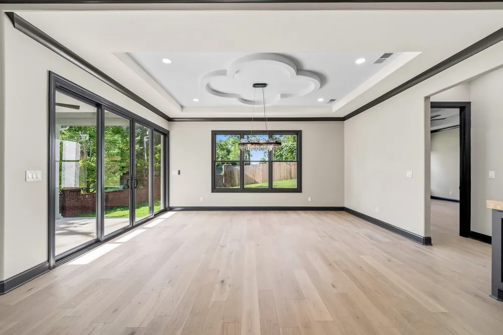 A finished room in this home