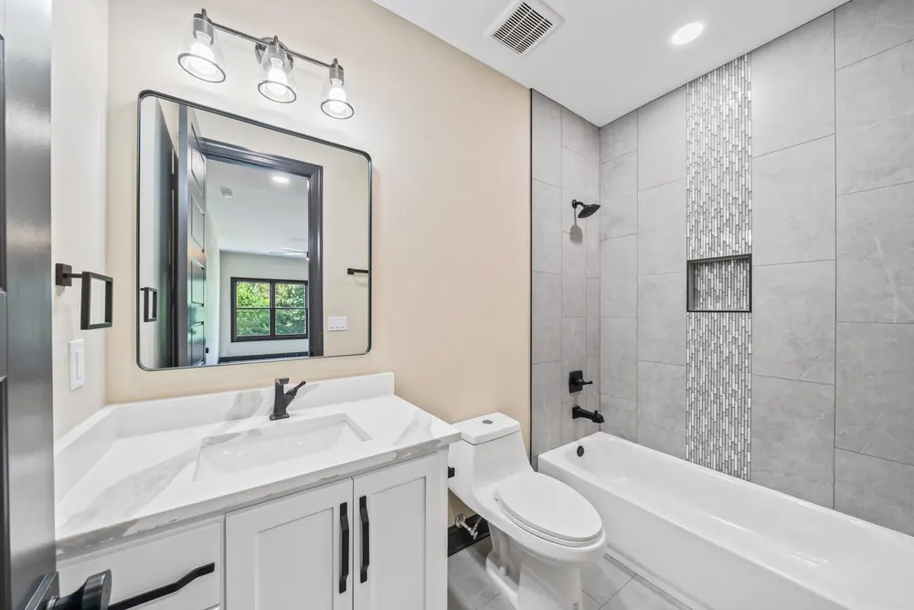 A finished room in this home