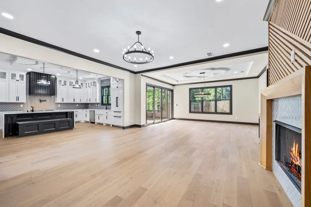 A finished room in this home
