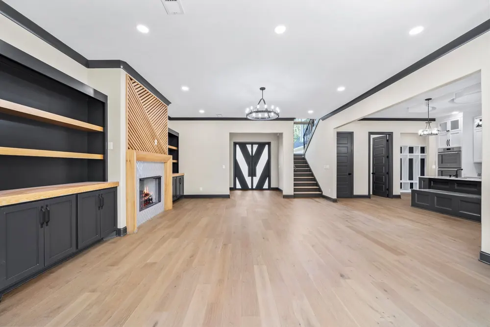 A finished room in this home
