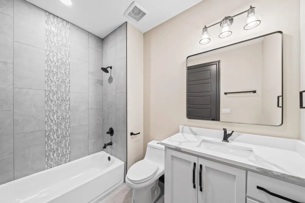 A finished room in this home