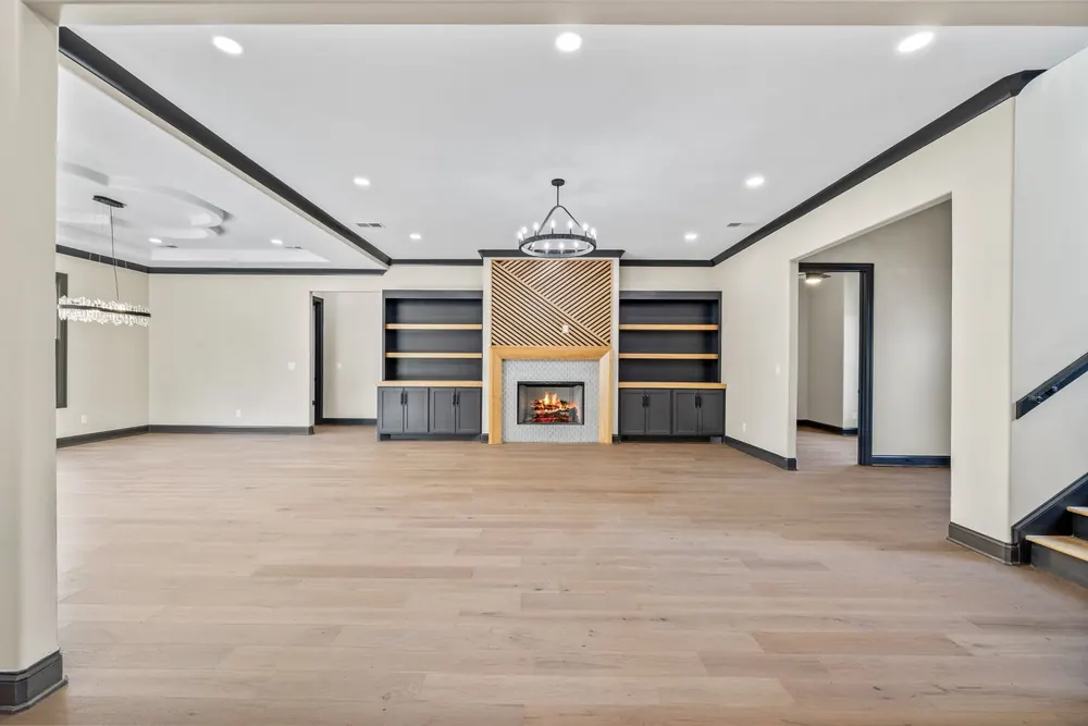 A finished room in this home