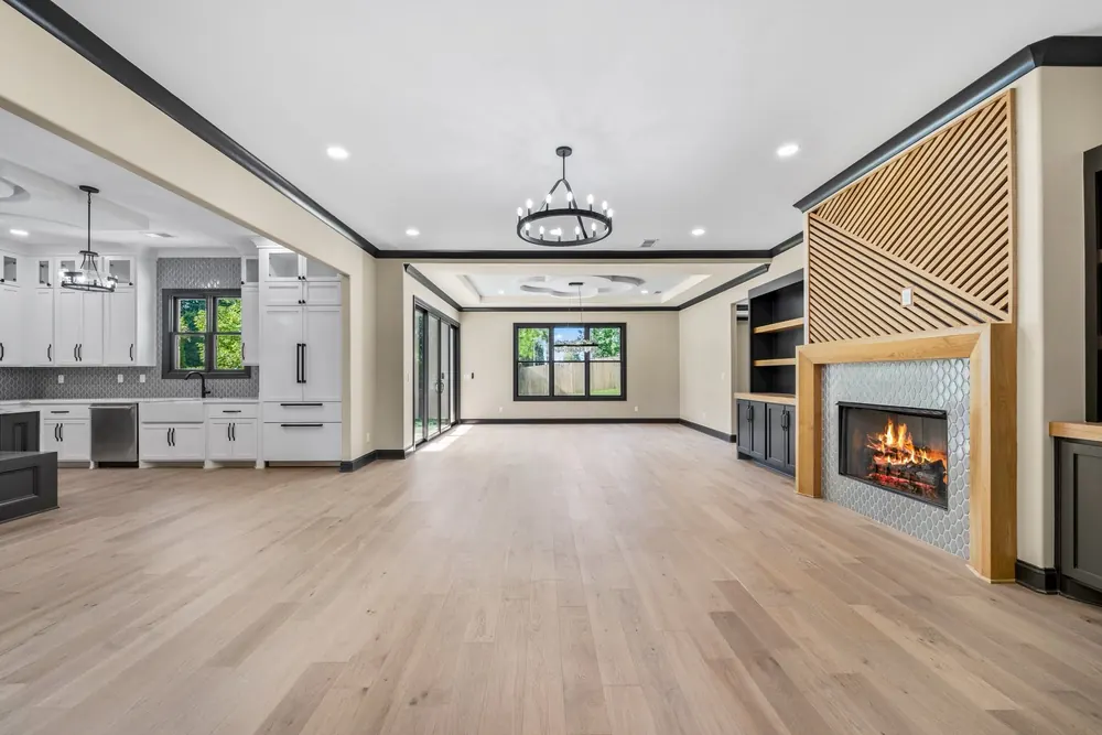 A finished room in this home