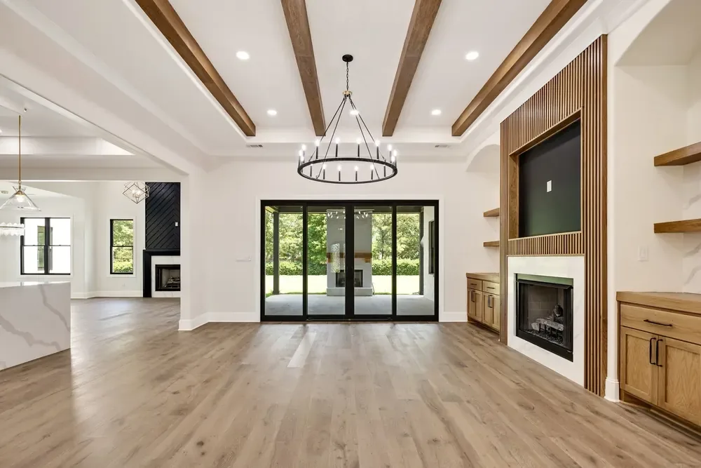 A finished room in this home