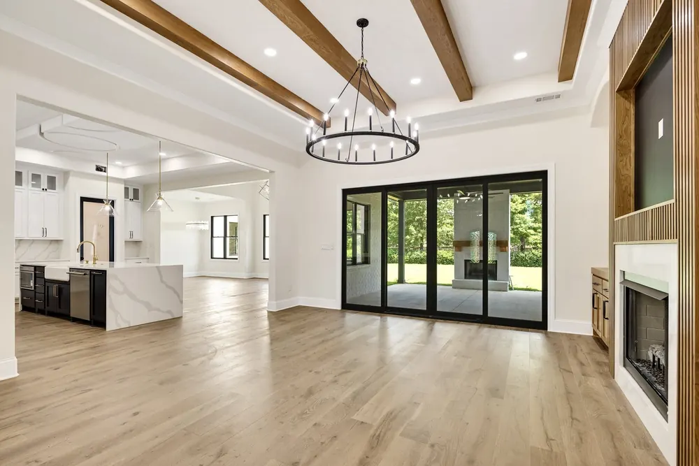 A finished room in this home