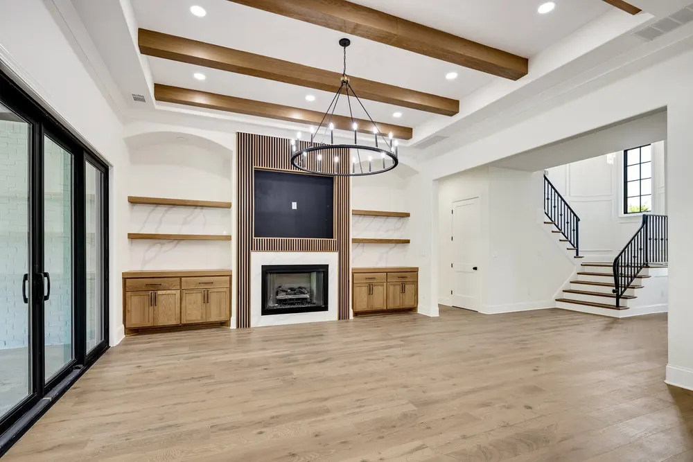A finished room in this home