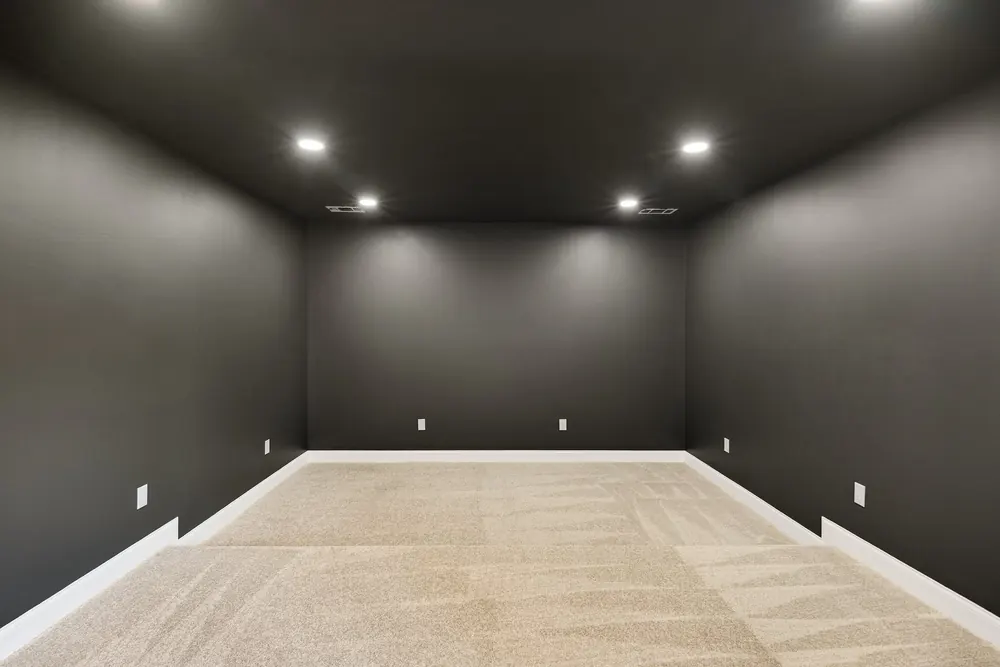 A finished room in this home
