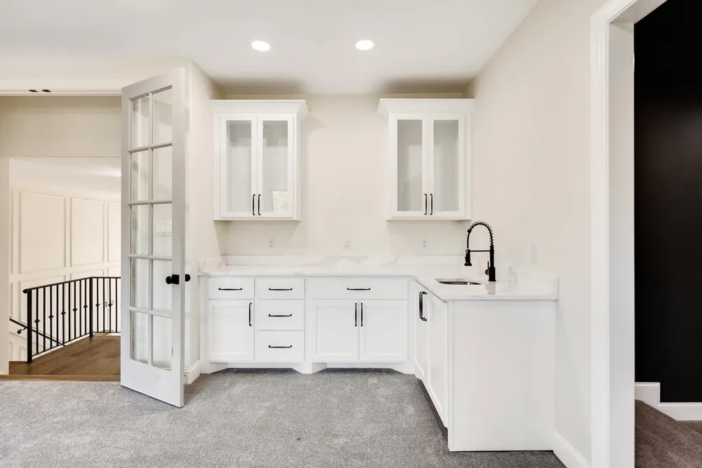 A finished room in this home
