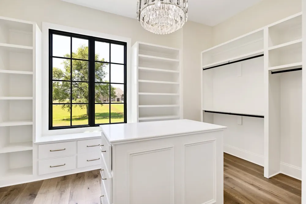A finished room in this home