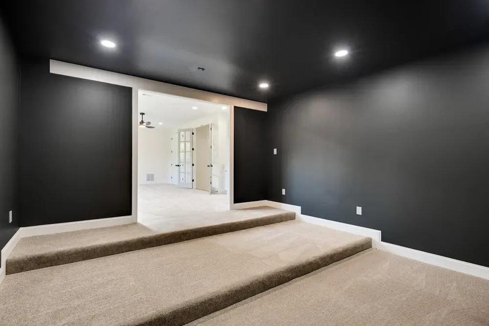 A finished room in this home