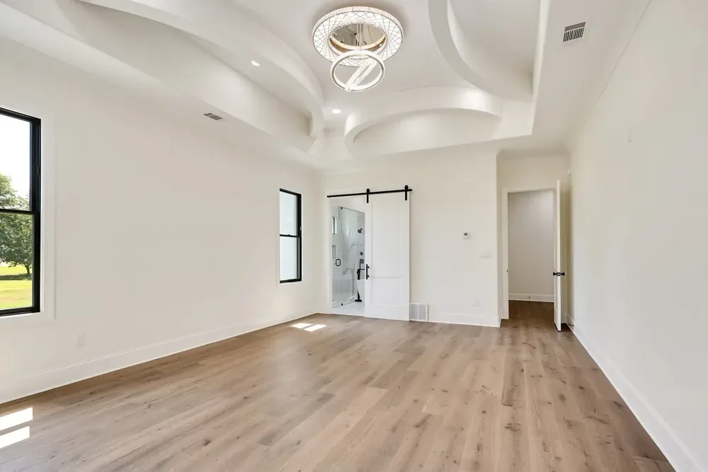 A finished room in this home