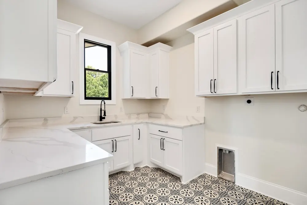 A finished room in this home