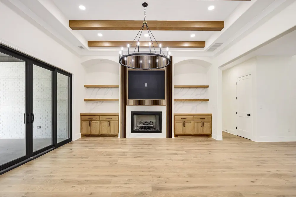 A finished room in this home