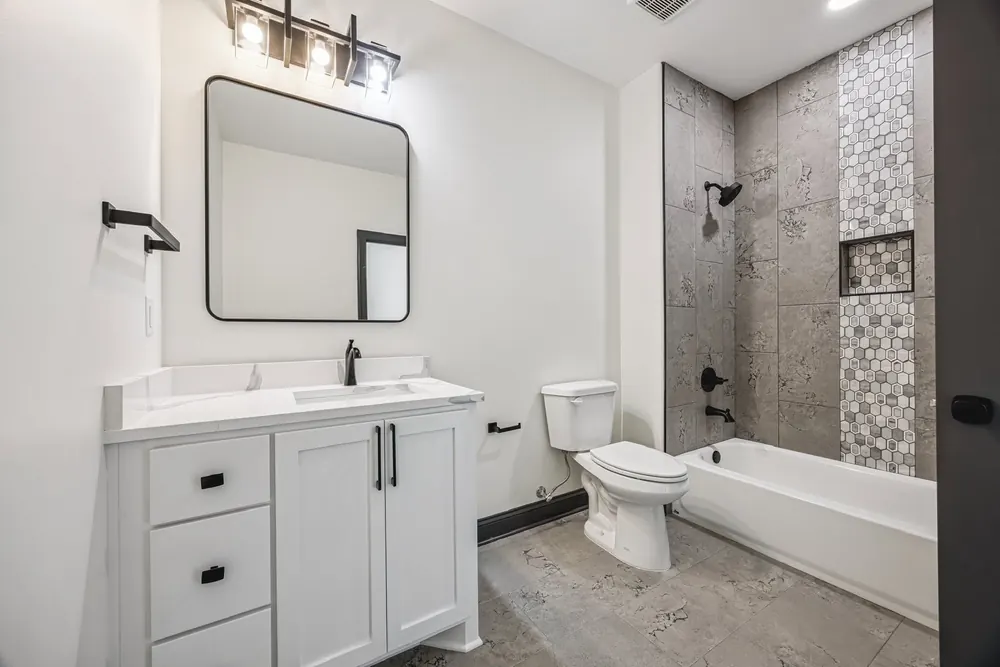 A finished room in this home