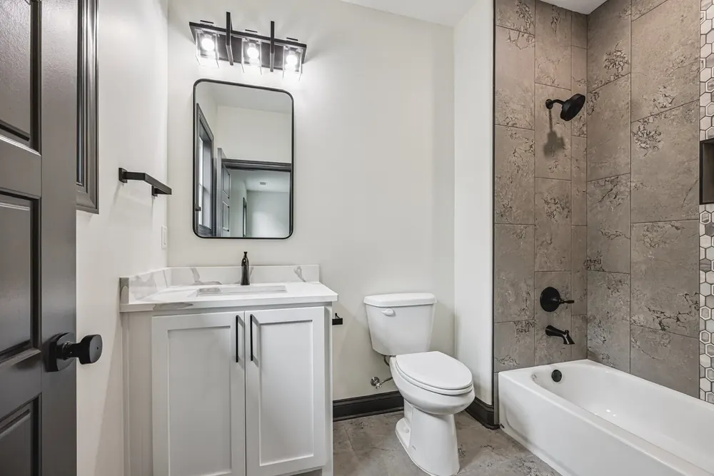 A finished room in this home