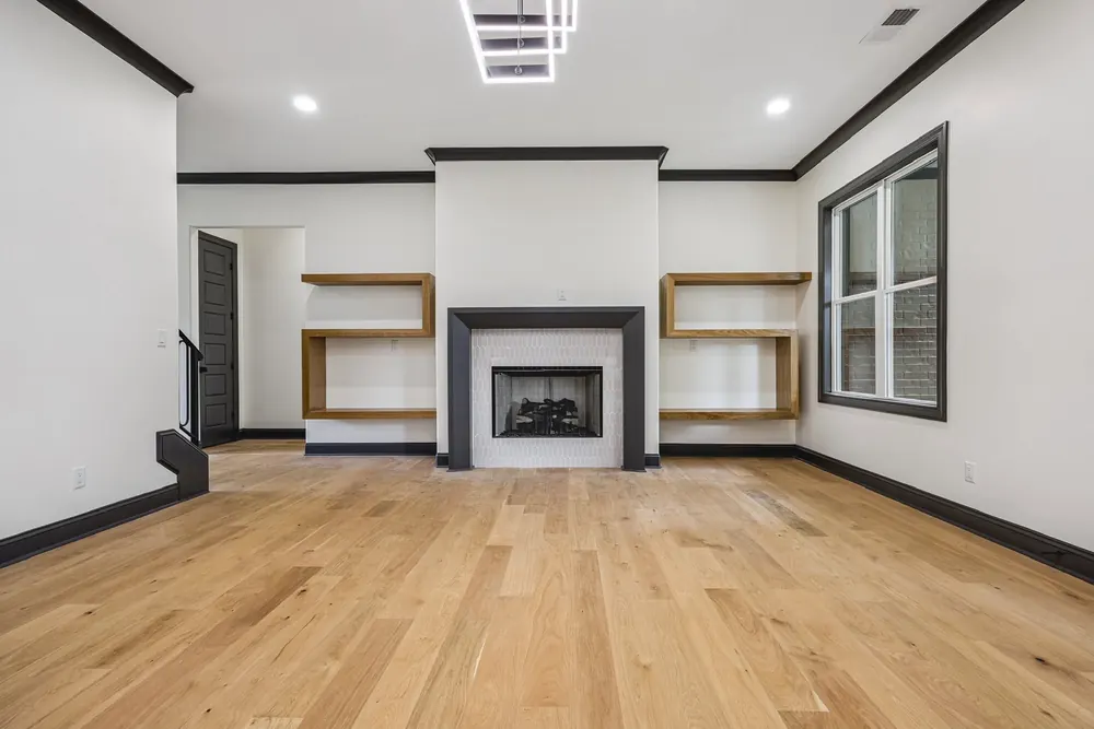 A finished room in this home