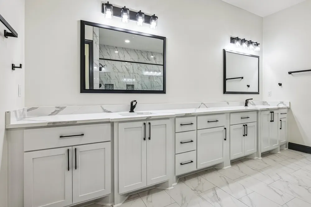 A finished room in this home