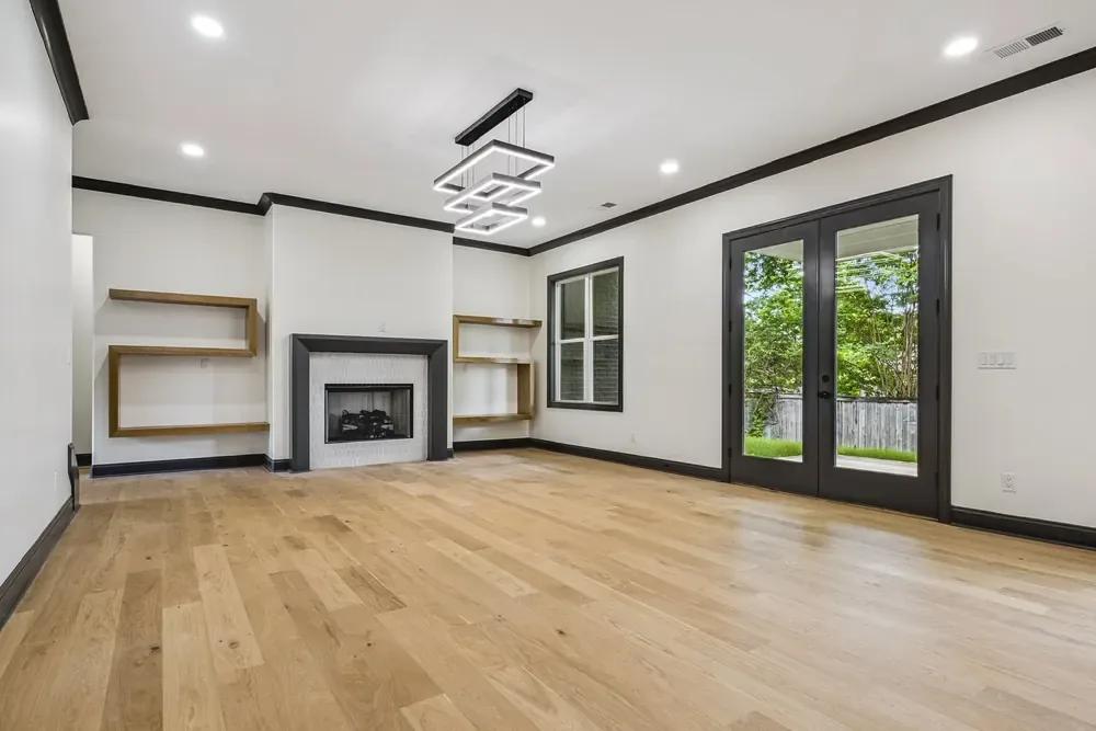 A finished room in this home