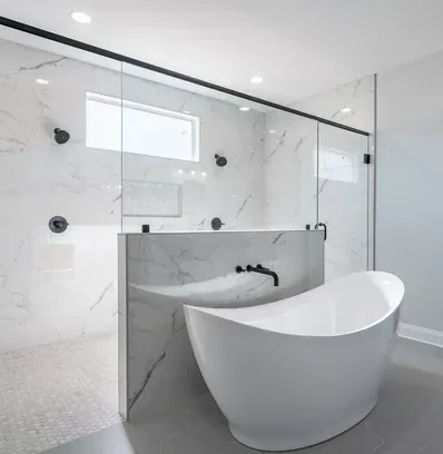 A finished bathroom, close up